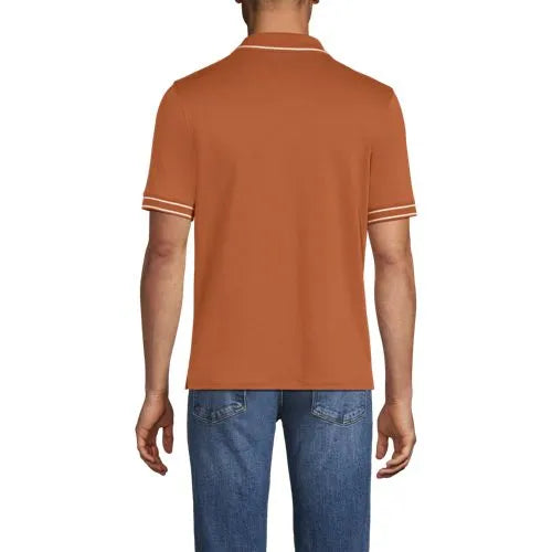 Men's Short Sleeve Tipped Welt Pocket Supima Polo