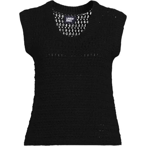 Women's Blend Texture U Neck Vest Sweater