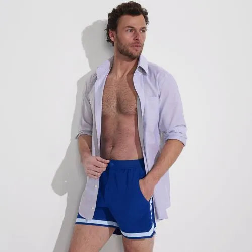 Men's 5" Quick Dry Striped Pull on Board Short