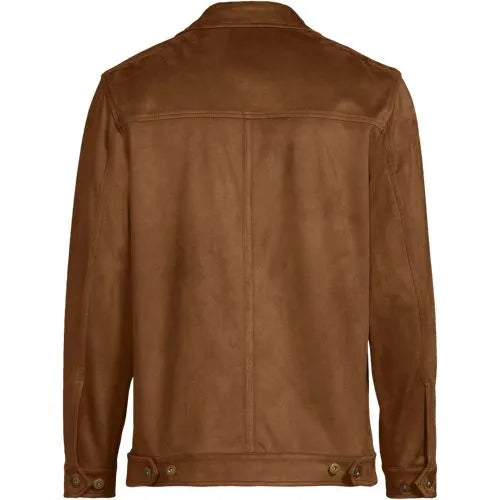 Unisex Faux Suede Trucker Jacket