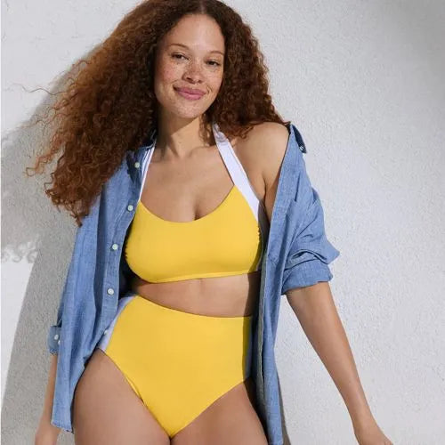 Women's Seamed Halter Bikini Top