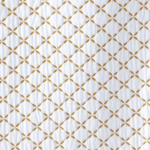 Embroidered Diamond Double Voile Quilt