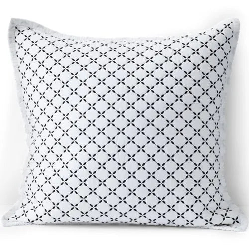 Embroidered Diamond Double Voile Quilt