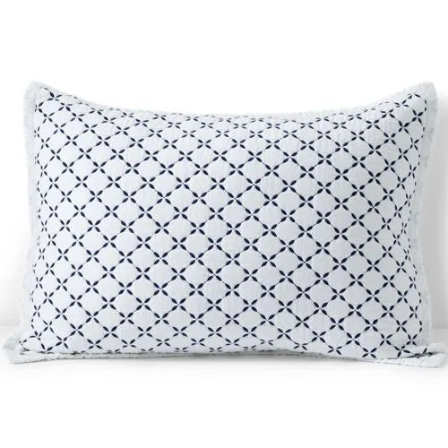Embroidered Diamond Double Voile Quilt