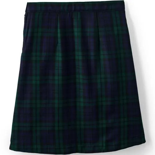 Girls Plaid A-line Skirt Below The Knee