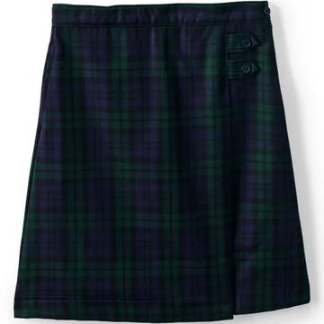 Girls Plaid A-line Skirt Below The Knee