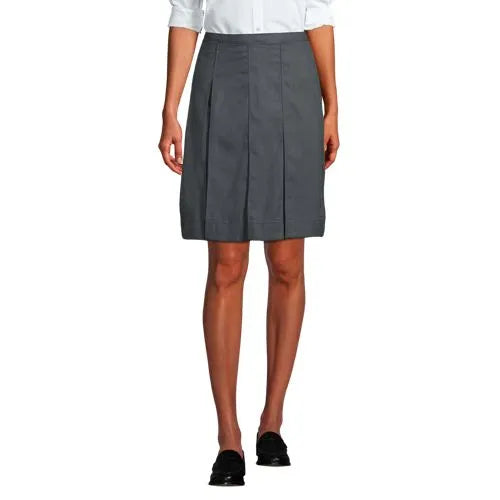Women's Above the Knee Box Pleat Skirt