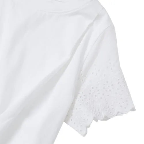Girls Short Sleeve Knotted Tee