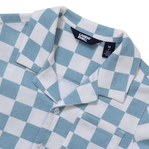 Boys Short Sleeve Slub Camp Shirt