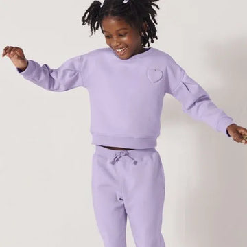 Girls Knit Crewneck Sweatshirt