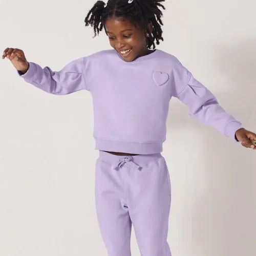 Girls Knit Crewneck Sweatshirt