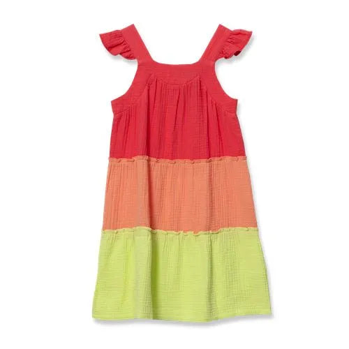 Girls Woven Tiered Dress