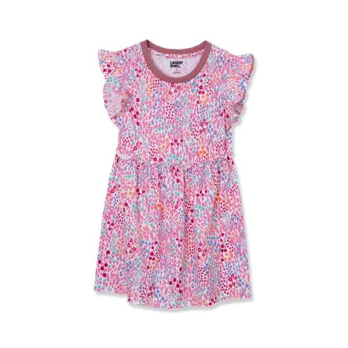 Girls Short Sleeve Gathered Waist Tunic Top