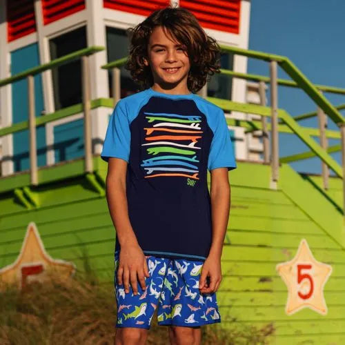Boys Stretch Hydroliner Sport Swim Trunks