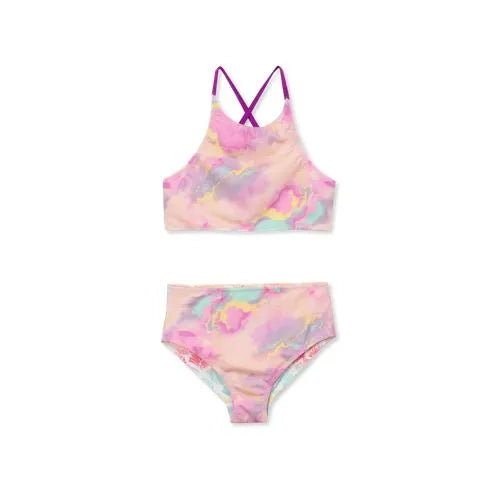 Girls Chlorine Resistant Reversible X-back Bikini Swim Set
