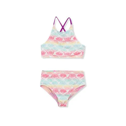 Girls Chlorine Resistant Reversible X-back Bikini Swim Set