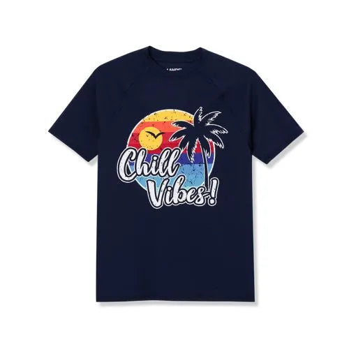 Boys Sunshade UPF 50 Short Sleeve Solid Rash Guard