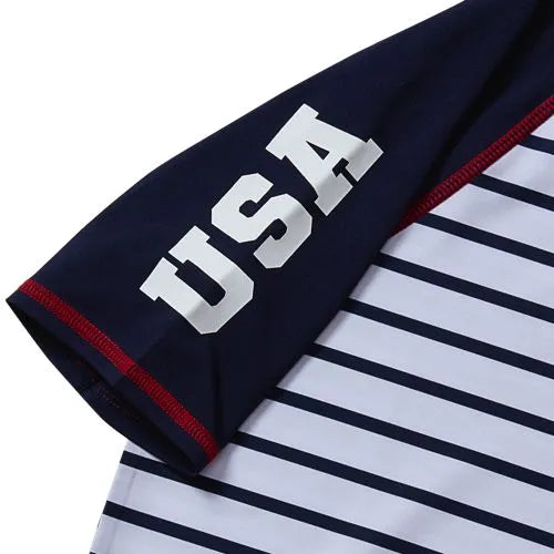 Boys Sunshade UPF 50 Short Sleeve Solid Rash Guard