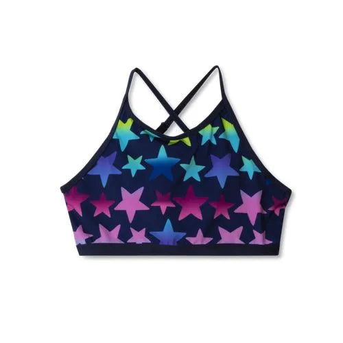 Girls Chlorine Resistant Criss Cross Bikini Top