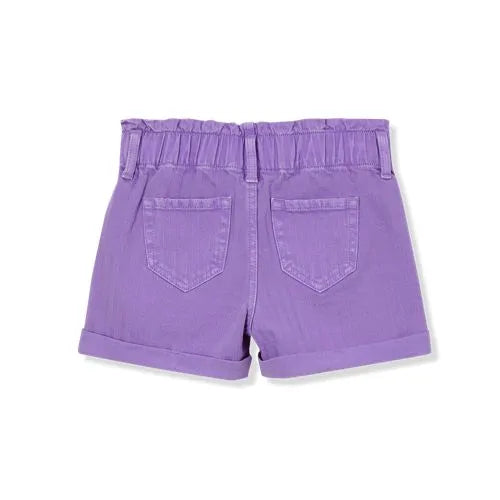 Girls Denim Paperbag Shorts