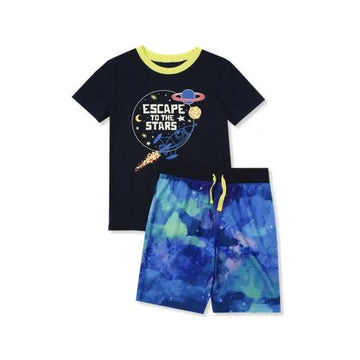 Boys Short Sleeve Tee and Shorts Pajama Set