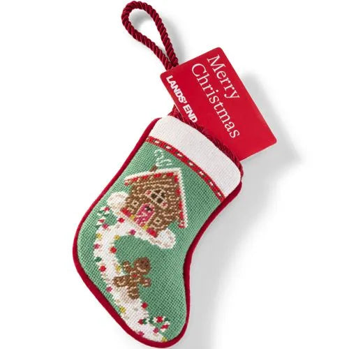 Mini Needlepoint Christmas Stocking
