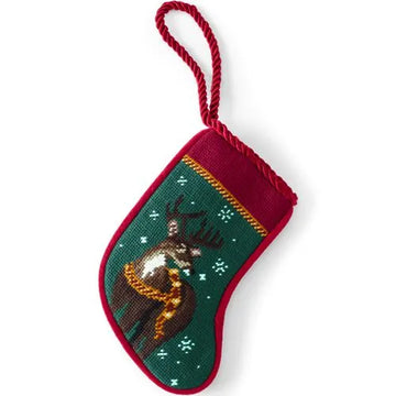 Mini Needlepoint Christmas Stocking