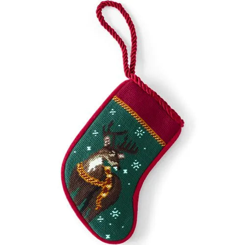 Mini Needlepoint Christmas Stocking