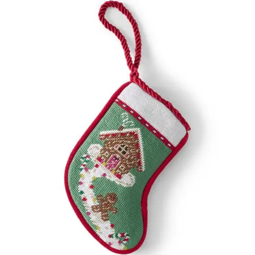 Mini Needlepoint Christmas Stocking