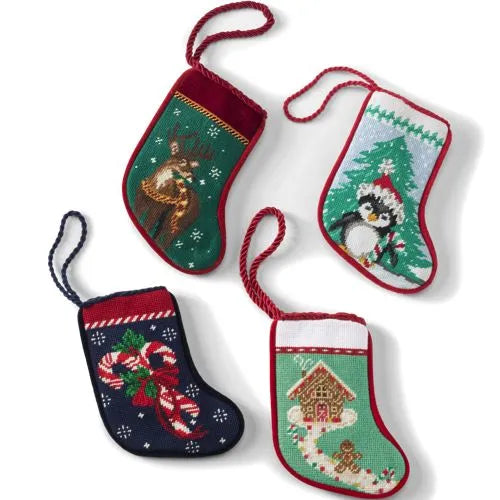 Mini Needlepoint Christmas Stocking