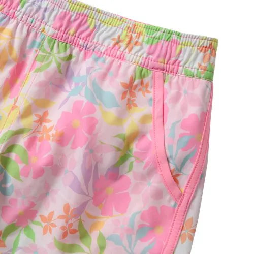 Girls Chlorine Resistant Stretch Woven Swimsuit Shorts