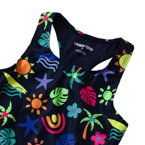 Girls Racer Back Tankini Swim Top