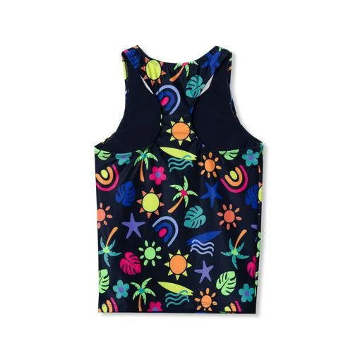 Girls Racer Back Tankini Swim Top