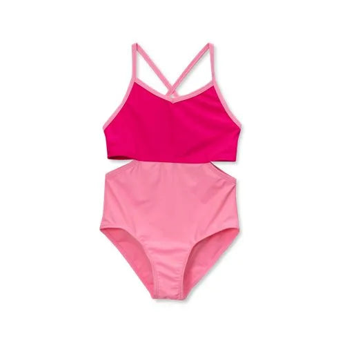 Girls X-Back One Piece Swimsuit