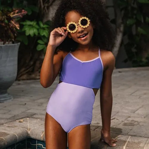 Girls X-Back One Piece Swimsuit