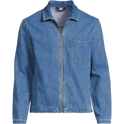 Men's Lightweight Denim Full Zip Jacket