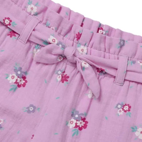 Girls Belted Woven Pull On Shorts