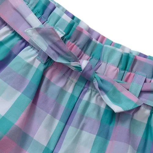 Girls Belted Woven Pull On Shorts