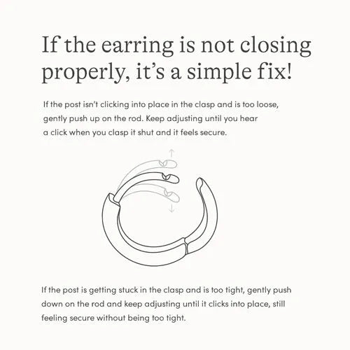 Water-Resistant Heart Hoop Earrings