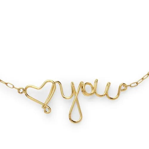 Water-Resistant Love You Necklace
