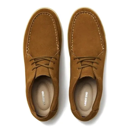 Men's Moc Toe Suede Lace Up Sneakers