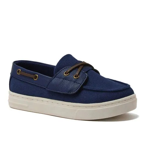 Kids Canvas Easy On Boat Shoes