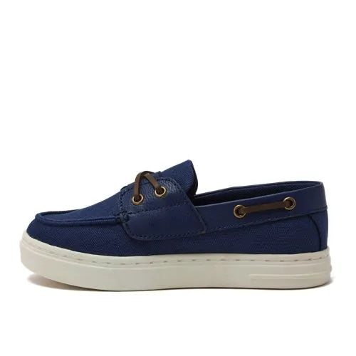 Kids Canvas Easy On Boat Shoes