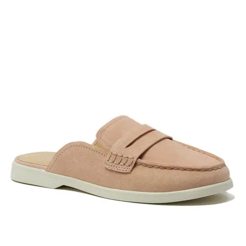Women's Comfort Slip On Suede Penny Loafer Mules