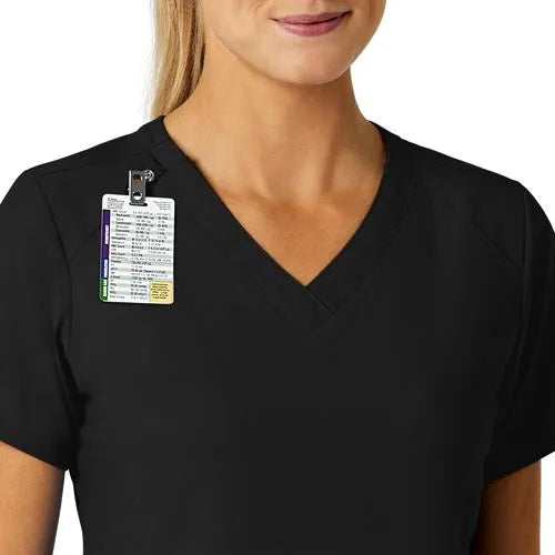School Uniform Women's Wink W123 Stylized V-Neck Scrub Top