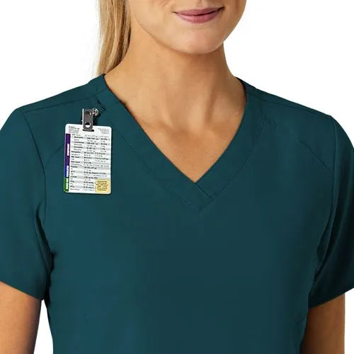 School Uniform Women's Wink W123 Stylized V-Neck Scrub Top