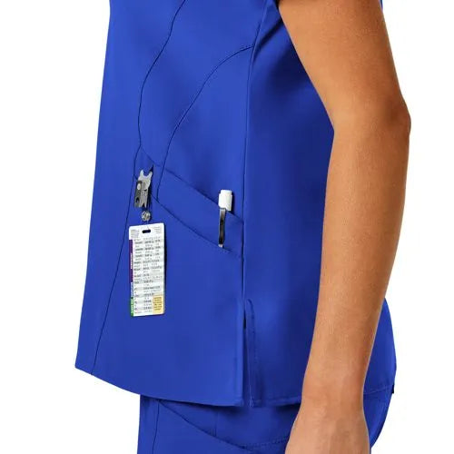 School Uniform Women's Wink W123 Stylized V-Neck Scrub Top