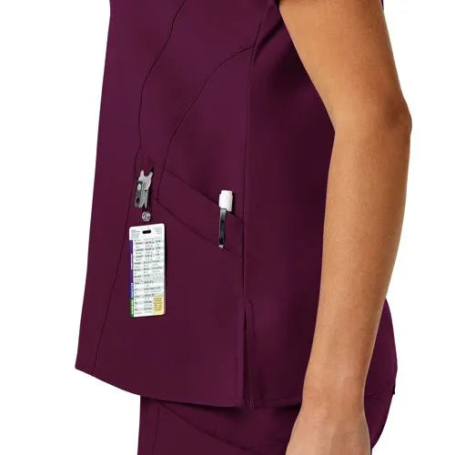 School Uniform Women's Wink W123 Stylized V-Neck Scrub Top