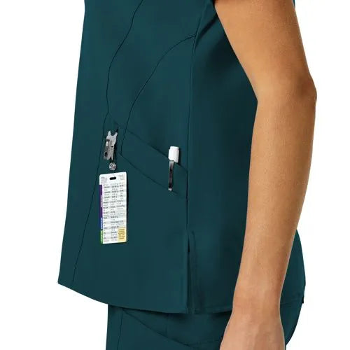 School Uniform Women's Wink W123 Stylized V-Neck Scrub Top