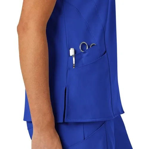 School Uniform Women's Wink W123 Stylized V-Neck Scrub Top